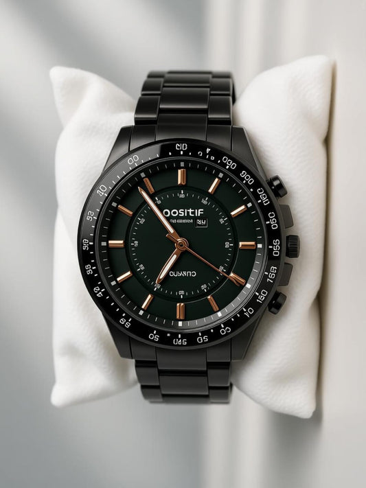 Quartz POSITFIX Luxury Stainless Watch